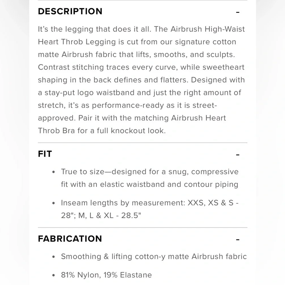 Alo Airbrush High-Waist Heart Throb Legging